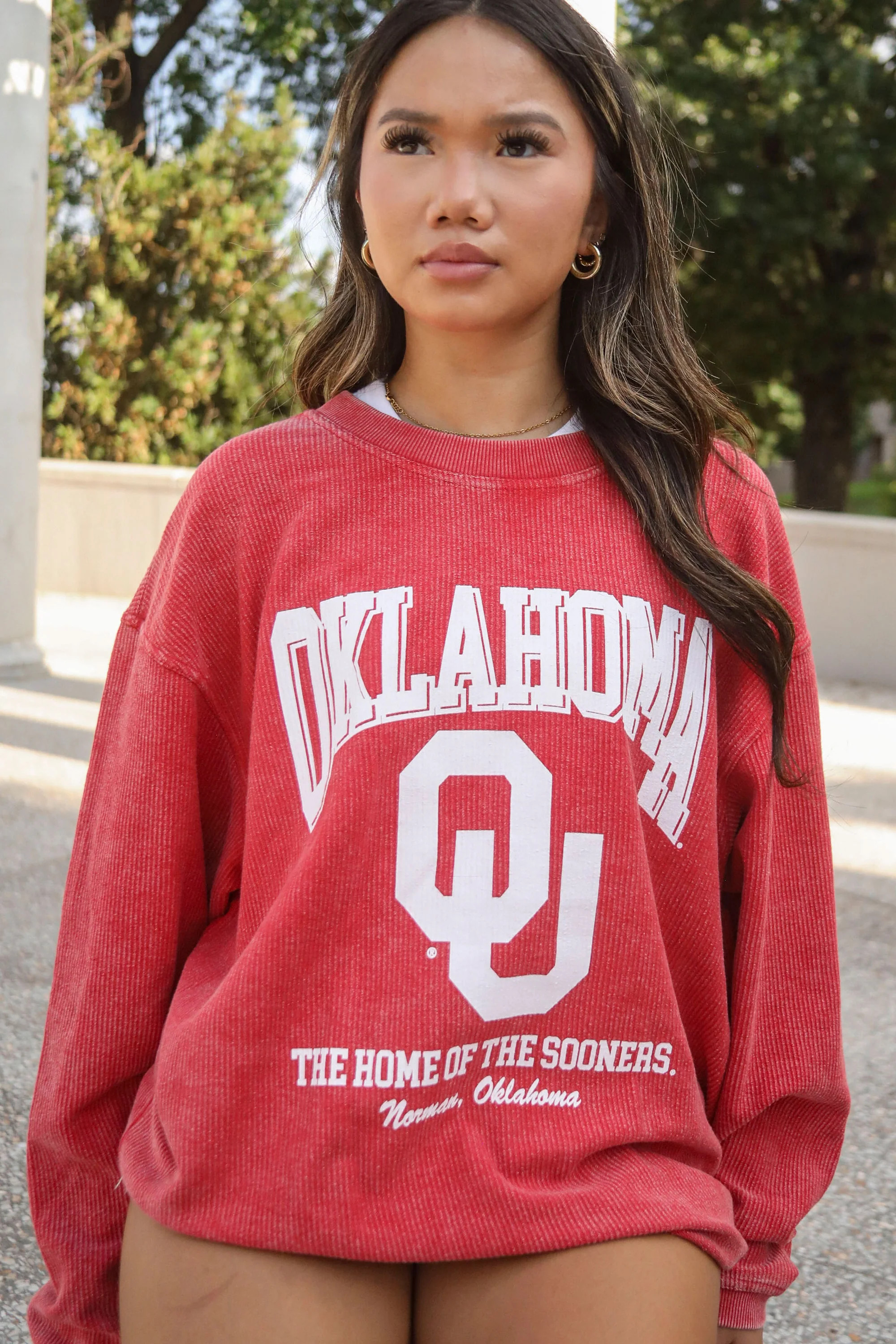 charlie southern: ou sooners mascot corded sweatshirt | RIFFRAFF
