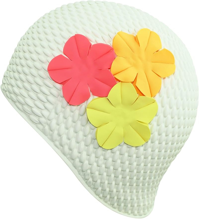 Latex Swim Cap with Flowers | Amazon (US)