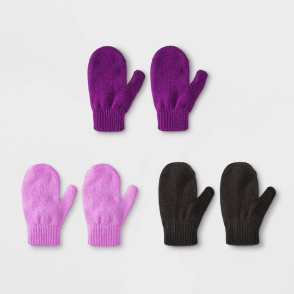 Toddler Girls' 3pk Magic Mittens - Cat & Jack™ One Size | Target