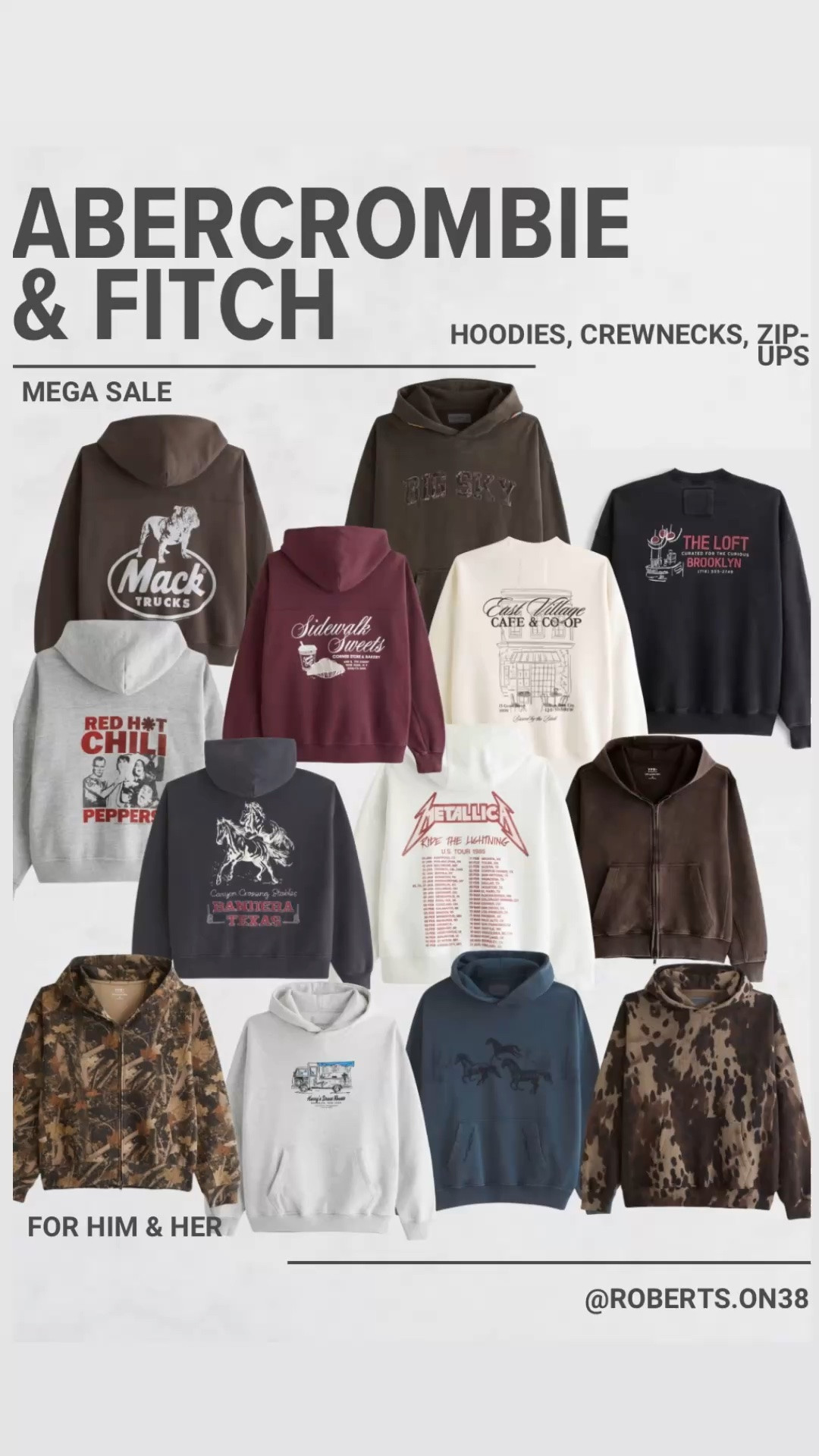 🚨 Last chance for the Abercrombie & Fitch sale.

Today is the final day to save on hoodies, crewnecks, and zip-ups through the LTK app before the sale ends. From vintage-inspired graphics to oversized everyday staples, these are the pieces you’ll be reaching for long after summer.

Don’t wait on this one.

#LTKxAbercrombie #LTKSaleAlert #LTKMens