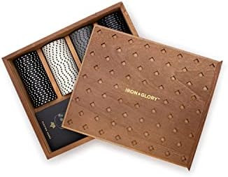 Iron & Glory Poker Set - Luxury Poker Set in Premium Wooden Box - Includes Playing Cards & 100 Cu... | Amazon (US)