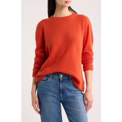 Reformation Cashmere Oversize Sweater in Chili Mango at Nordstrom, Size X-Small | Nordstrom