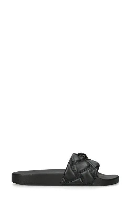Kurt Geiger London Meena Eagle Slide Sandal in Black at Nordstrom, Size 6 | Nordstrom