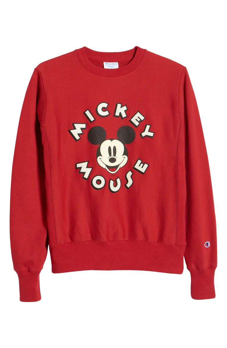 Disney x Champion Unisex Mickey Mouse Graphic Sweatshirt | Nordstrom | Nordstrom
