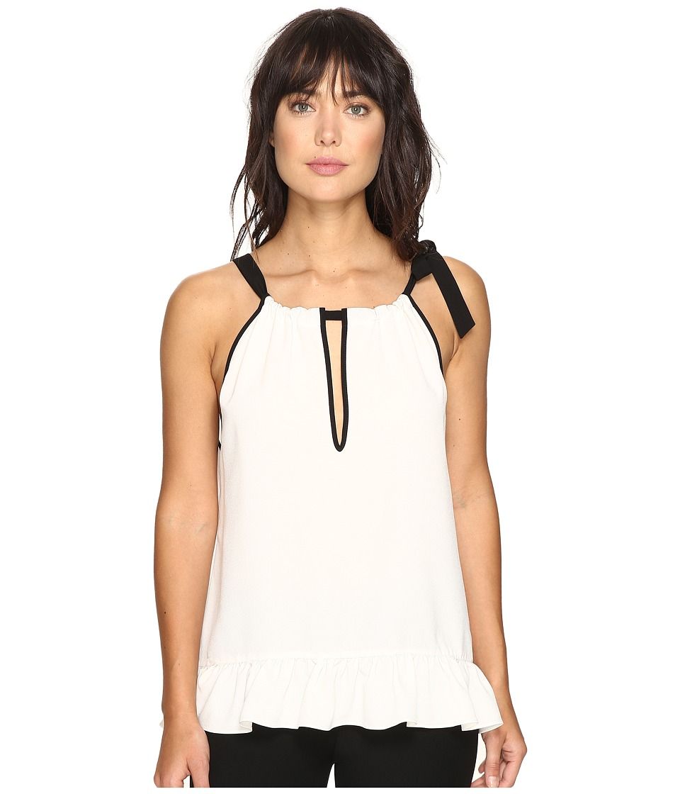 Nicole Miller - Pippa Side Tie Blouse (Ivory) Women's Blouse | Zappos