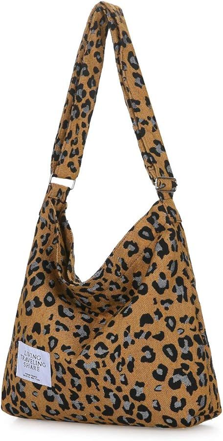 Covelin Women's Retro Large Size Canvas Shoulder Bag Hobo Crossbody Handbag Casual Tote | Amazon (US)