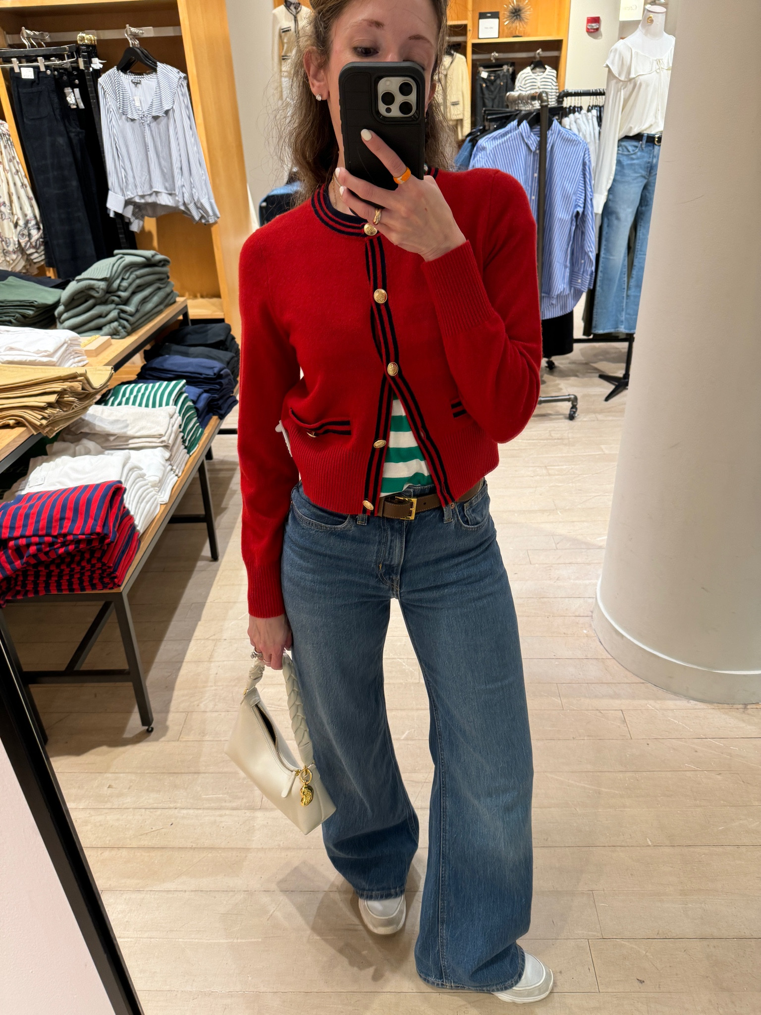 Red cashmere sale 40% off at j.crew! Red is such a trending color this year and these best selling jeans are slight wide leg and $24! TTS hurry! Very French girl inspired ❤️

#LTKFindsUnder50 #LTKSaleAlert #LTKFallSale