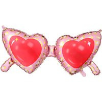 Jumbo Heart Shaped Sunglasses Balloon, Valentine's Day Valentine Party Balloon | Etsy (US)
