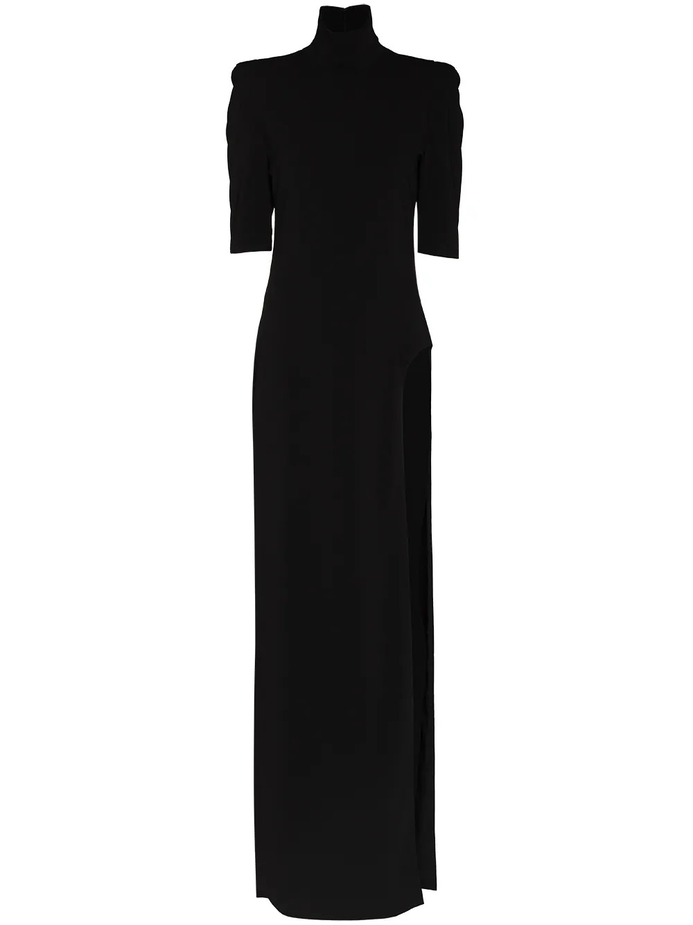 high-neck side-slit dress | Farfetch Global