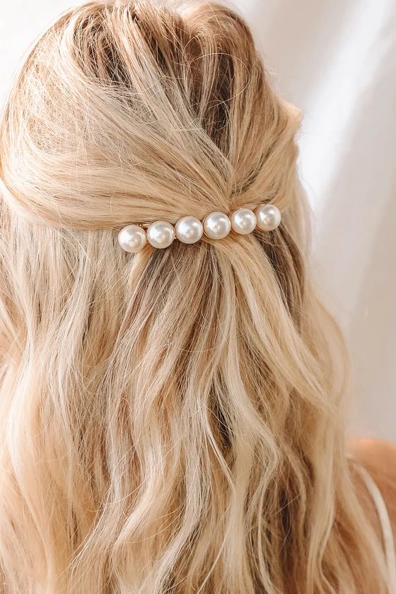 Coveted Design Gold Pearl Hair Clip | Lulus (US)