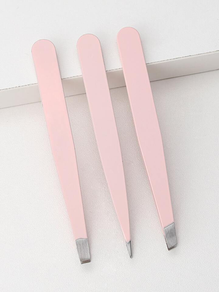 3 Stücke Augenbrauenpinzetten Set, tolle Präzisionspinzette für eingewachsenes Haar, Gesichtsh... | SHEIN