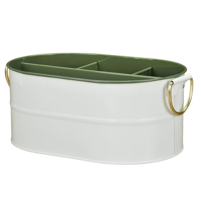 Better Homes & Gardens 2 Tone Color Galvanized Utensil Holder  - Green | Walmart (US)