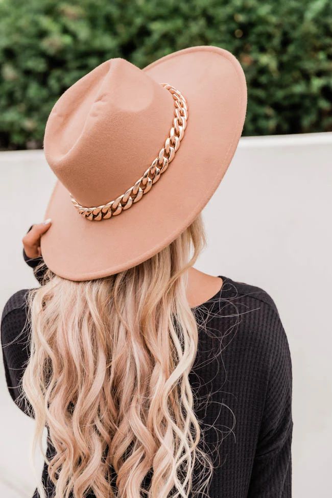 Speechless Entrance Taupe Wide Brim Fedora Hat | The Pink Lily Boutique