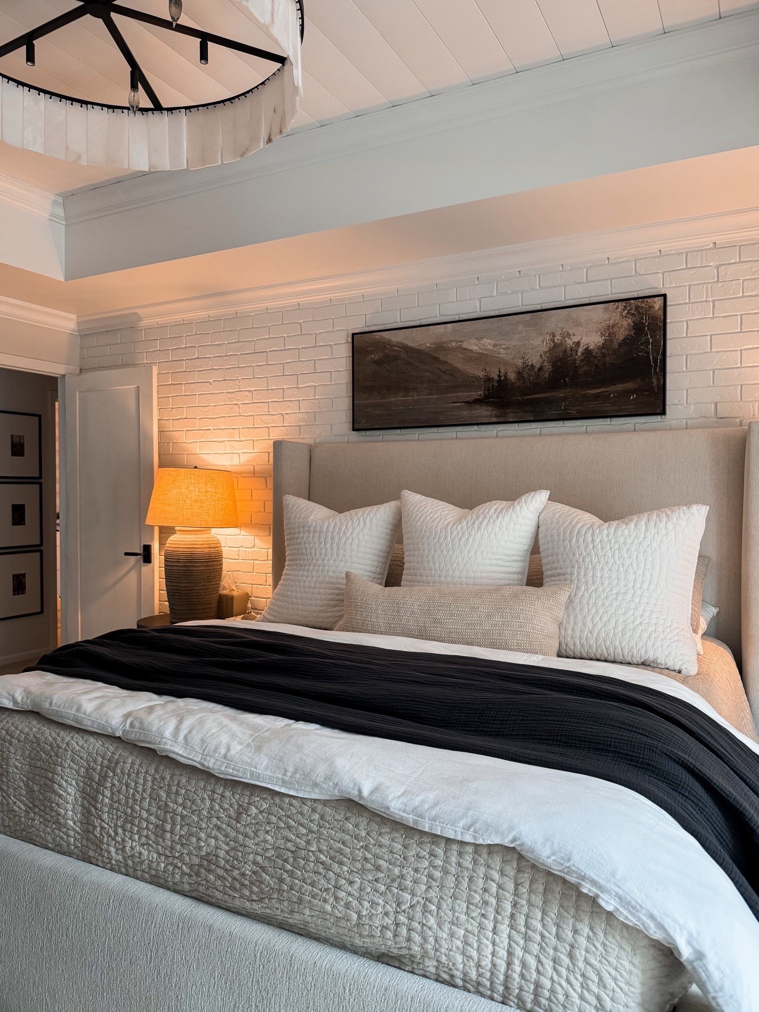 Spring bedding idea with a side of￼ moodiness 

#LTKSeasonal #LTKHome #LTKSaleAlert