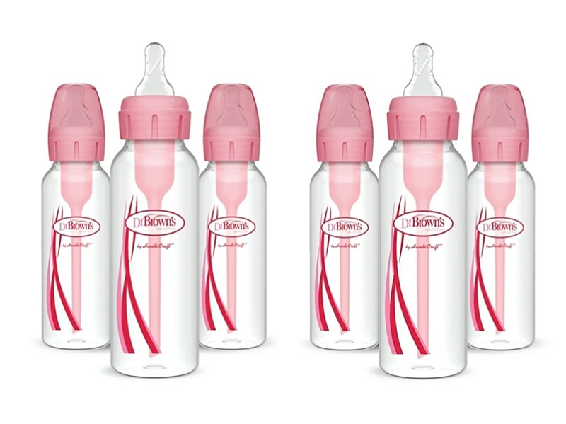 Dr. Brown's Dr. Browns Girls' Natural Flow Anti-Colic Baby Bottles, 8oz, 6 Pack - Baby | Bloomingdale's (US)