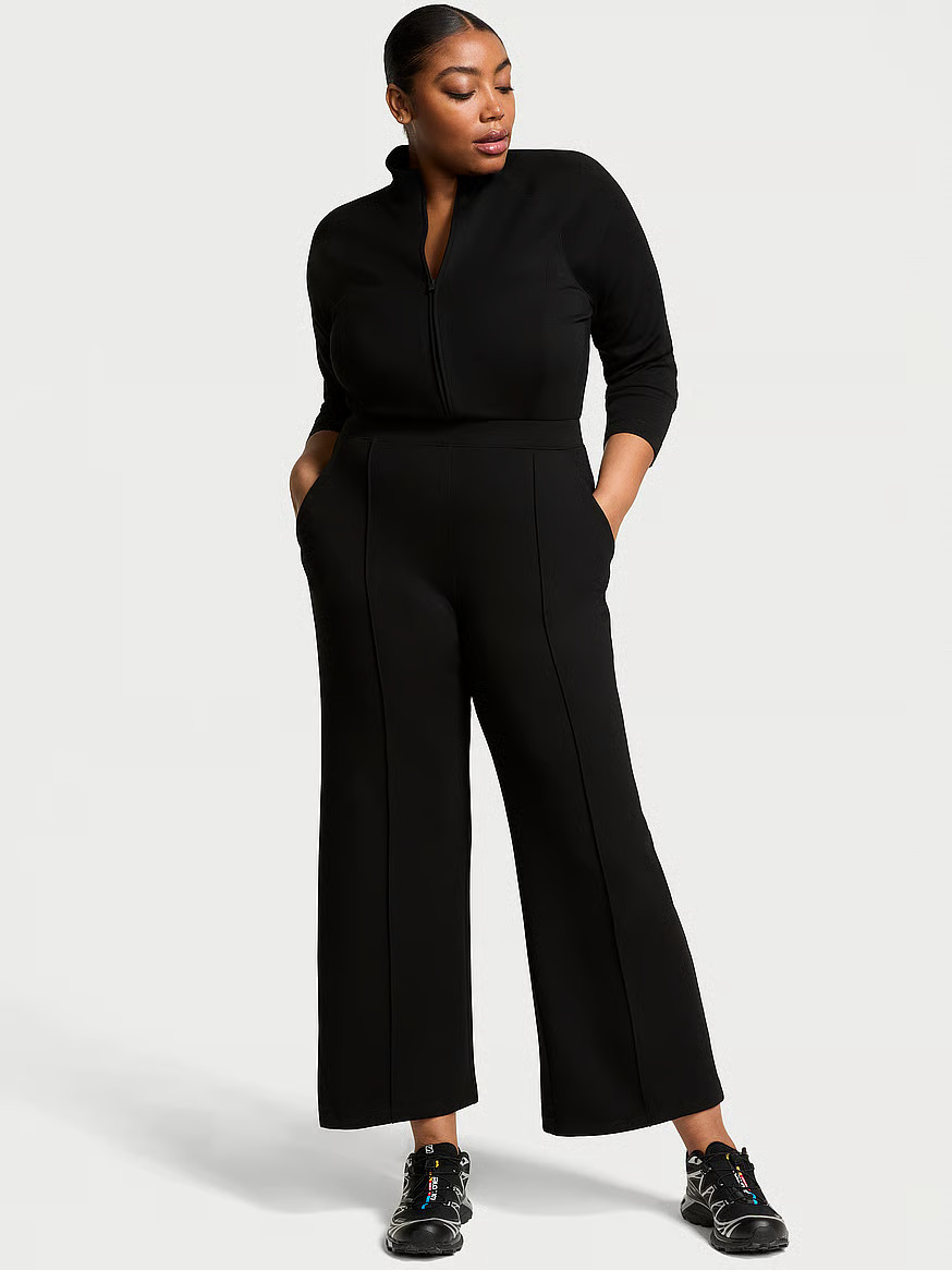 VSX Featherweight Knit Front- Zip Jumpsuit | Victoria's Secret (US / CA )