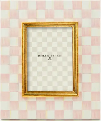 Rosy Check Enameled Steel 5 x 7-Inch Picture Frame | Nordstrom