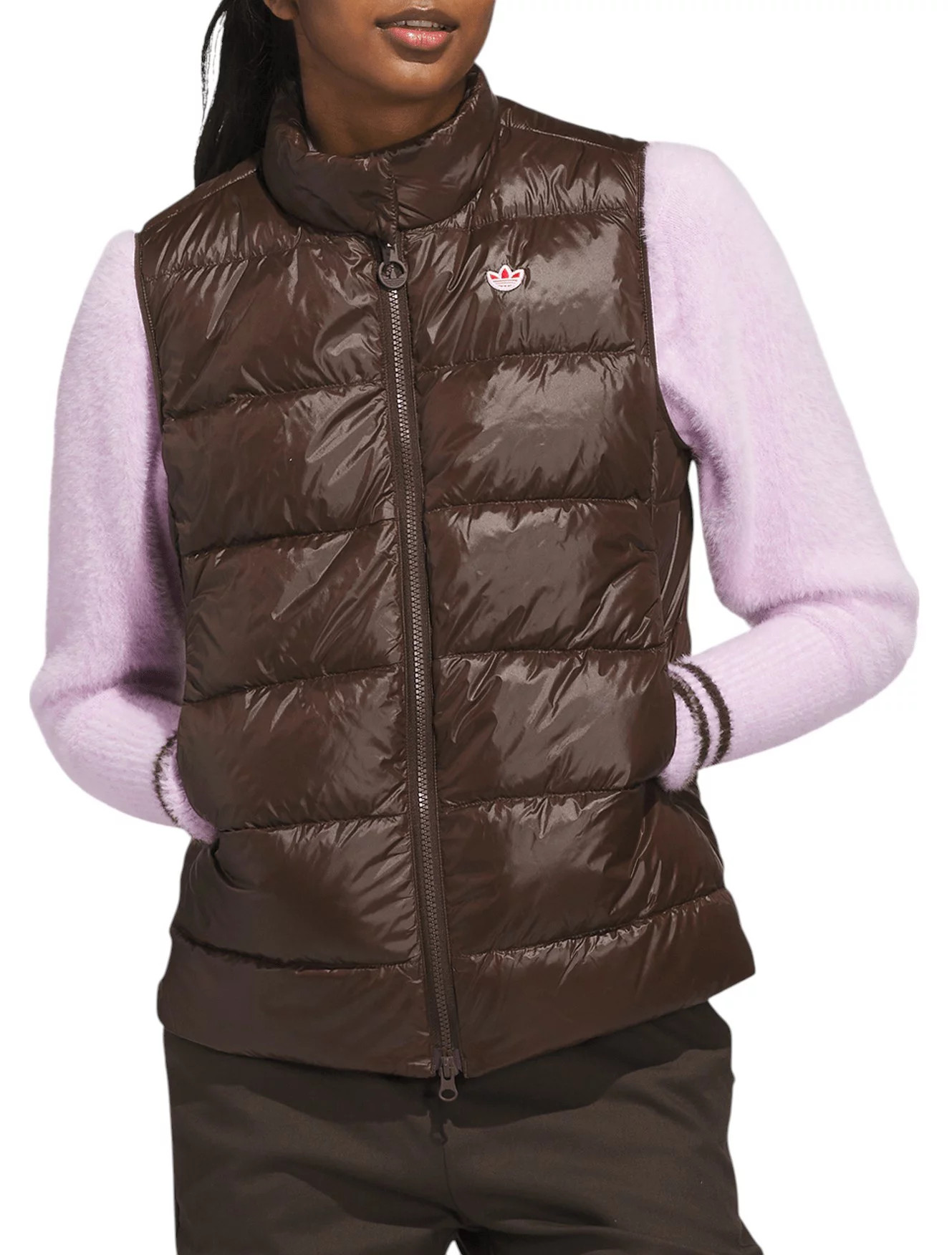 adidas Originals Women's Down Golf Vest, XS, Dark Brown | DICK'S Sporting Goods