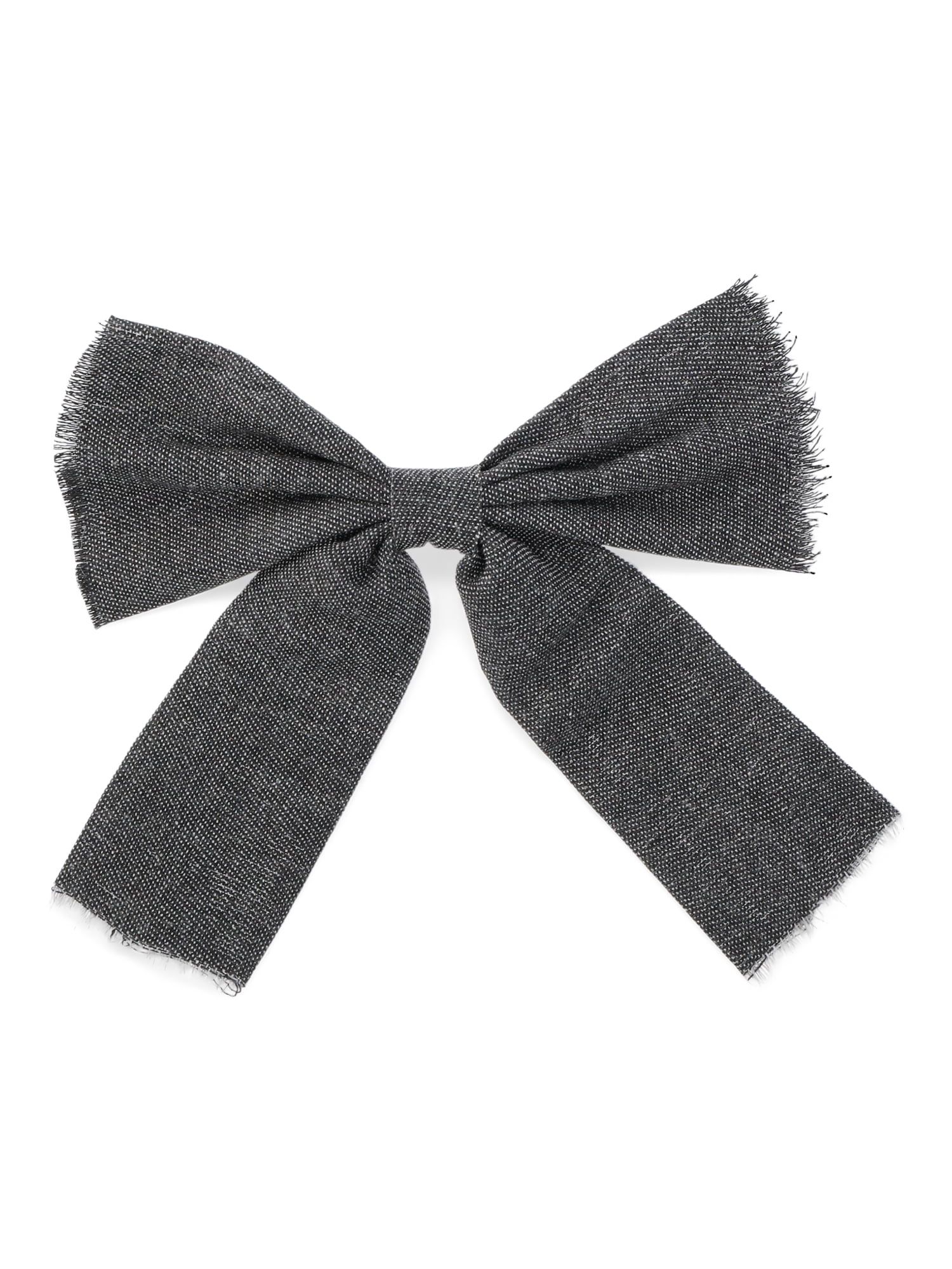 No Boundaries Denim Bow Hair Barrette, Women’s - Walmart.com | Walmart (US)