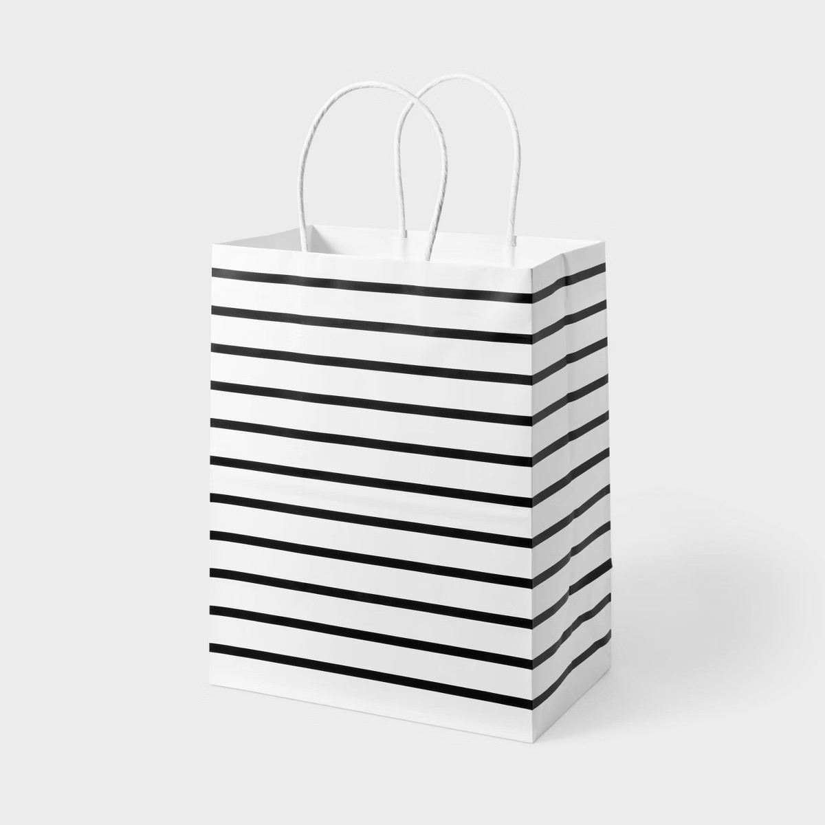 White Striped Small Gift Bag - Spritz™ | Target