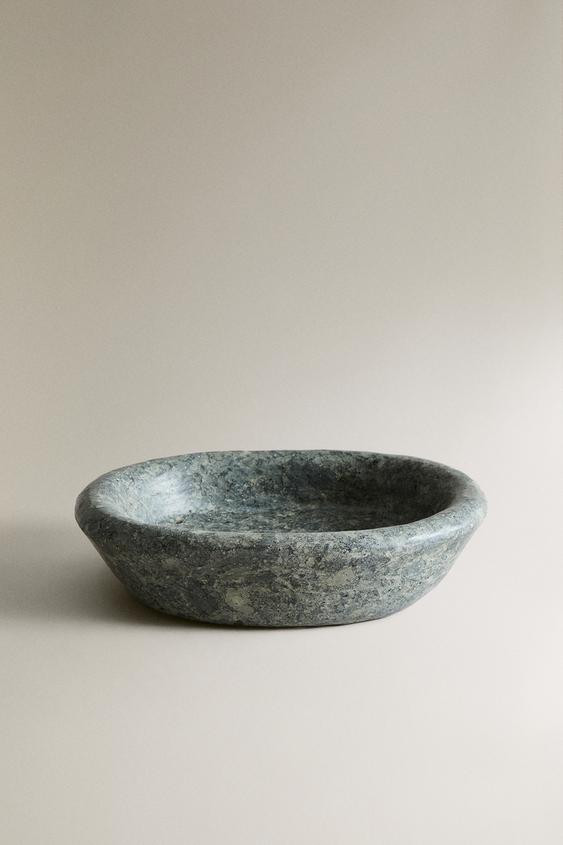 GREENISH MARBLE CONCAVE TRAY | Zara US