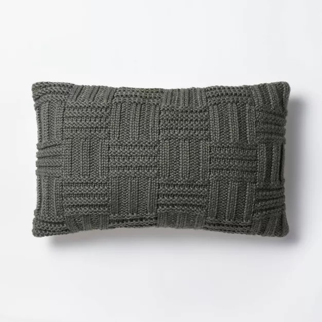 Basket Weave Knit Throw Pillow - Threshold™ designed with Studio McGee | Target
