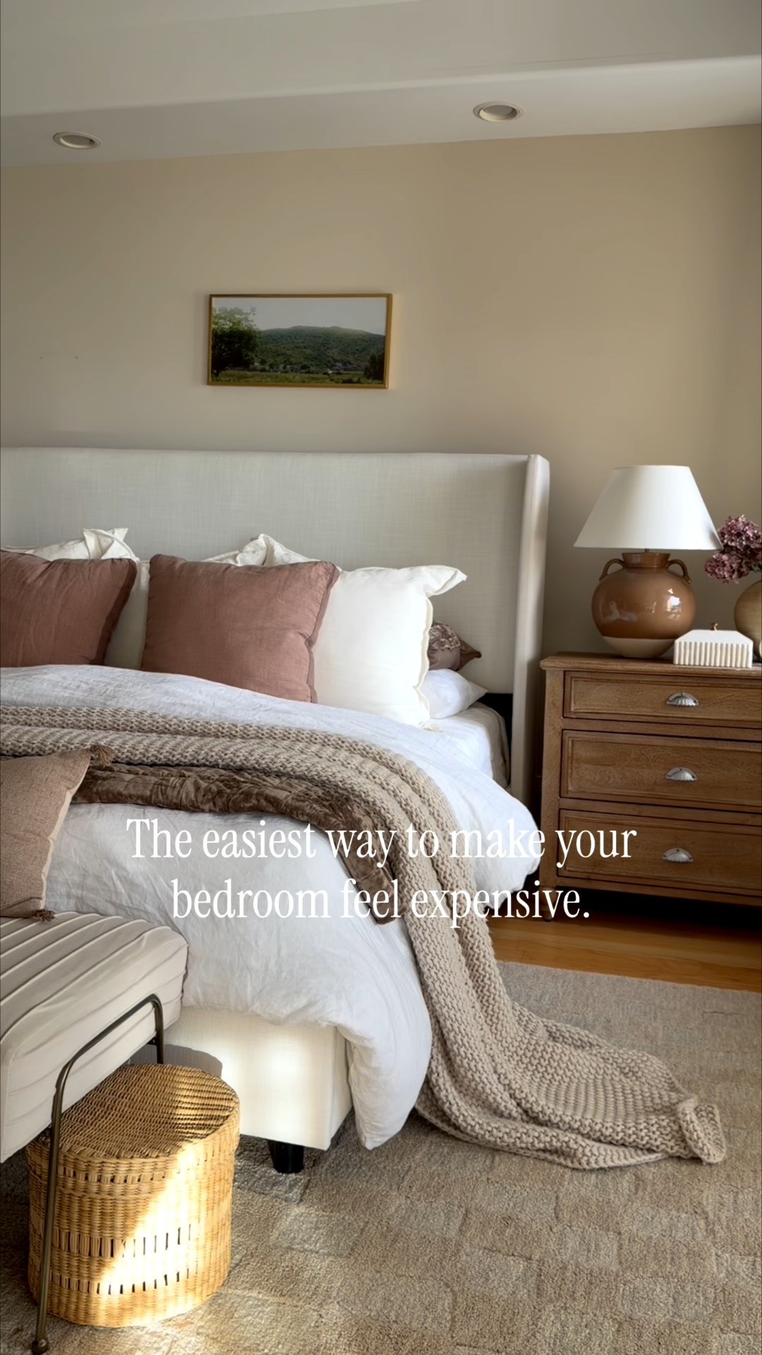 The easiest way to make your bedroom feel expensive! 


Bedding, bedroom, earthy neutral bedroom, bed, upholstered bed, chunky throw, Amazon home, home decor, neutral bedroom, brown tones, warm tones, modern home, transitional bedroom, nightstand, table lamp, throw pillow, velvet quilt, duvet, 

#LTKHome #LTKSaleAlert #LTKSeasonal