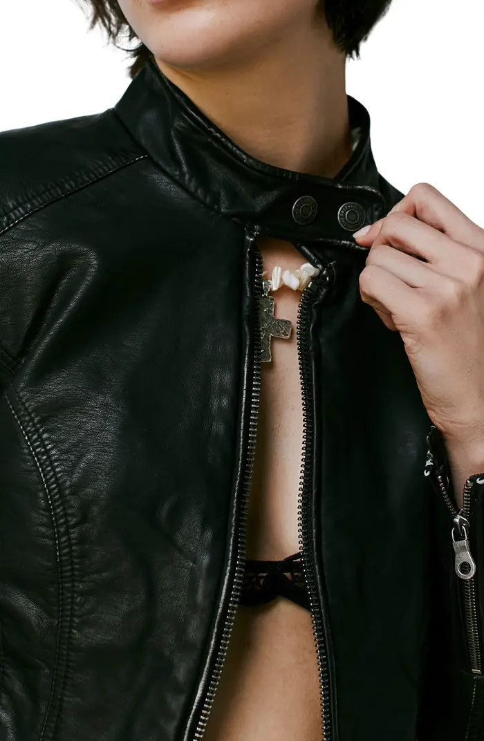 Max Faux Leather Moto Jacket | Nordstrom