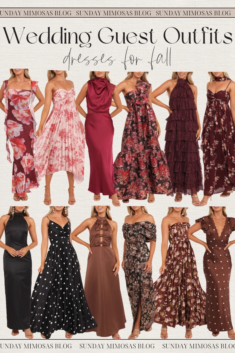 Fall wedding guest dresses from Petal and Pup under $150! ✨

Here are some of our favorite on-trend, stunning formal wedding guest dresses! We’ve got satin polka dot dresses, chocolate brown dresses, satin maxi dresses, lace and ruffle dresses and more. I’ll share more wedding guest outfits for fall below!

Wedding guest fall, formal wedding guest dress, black wedding guest dress, black tie wedding guest dress, black tie optional wedding guest dress, petal and pup wedding guest dress, classy wedding guest dress, formal dress, black dress, burgundy dress, formal fall wedding guest dress, formal wedding guest dress fall

#LTKSeasonal #LTKParties #LTKWedding