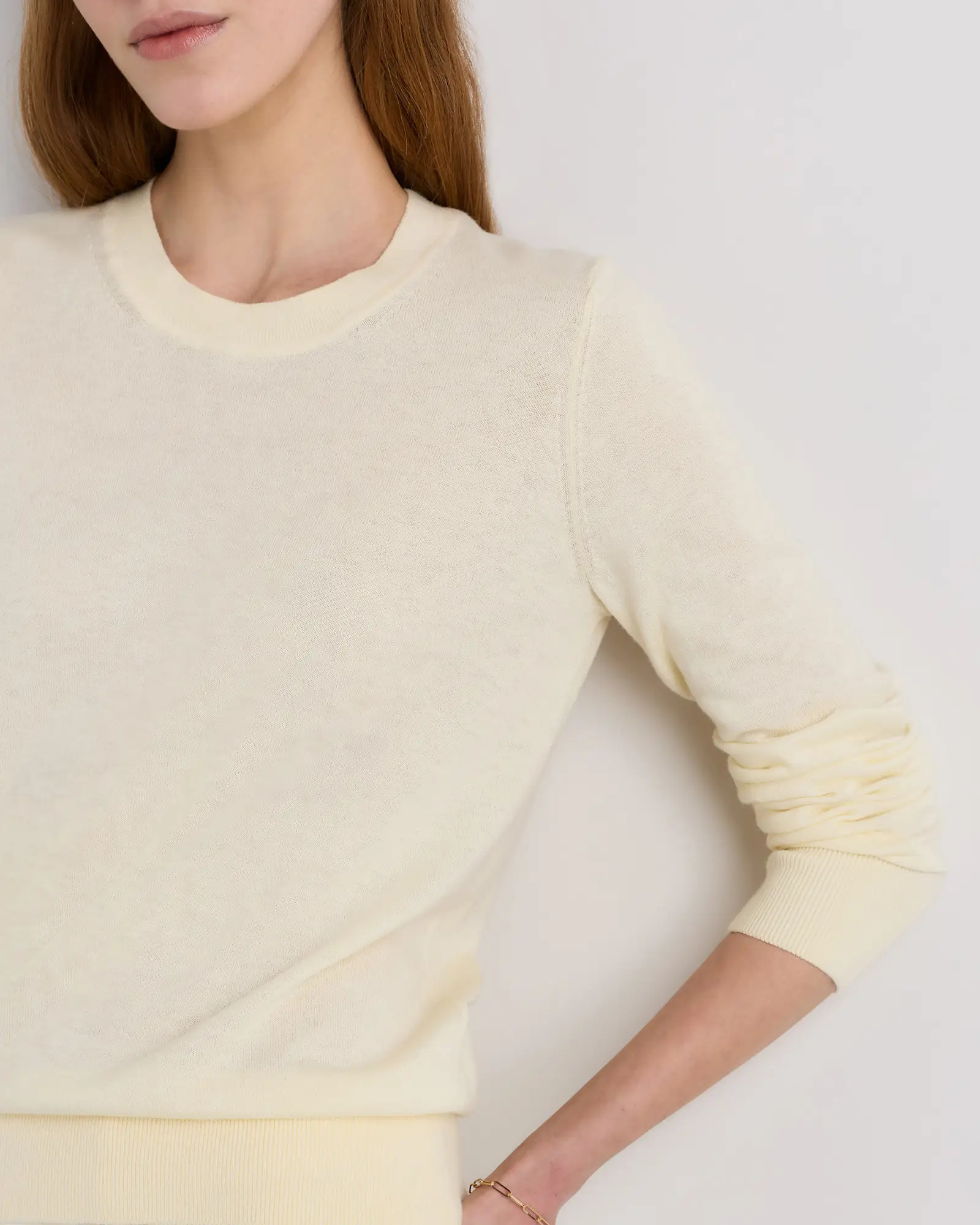 Lightweight Cotton Cashmere Crew Sweater | Quince