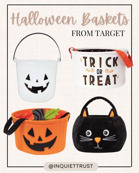 Are you ready for Trick or Treat? Check out these spooky Halloween baskets from Target! They got it in a variety of colors like white, orange, and black!

Target finds, Target faves, Halloween faves, Halloween must-haves, Trick or Treat baskets, Halloween containers, Halloween decors, Halloween accessories

#LTKkids #LTKHalloween #LTKhome