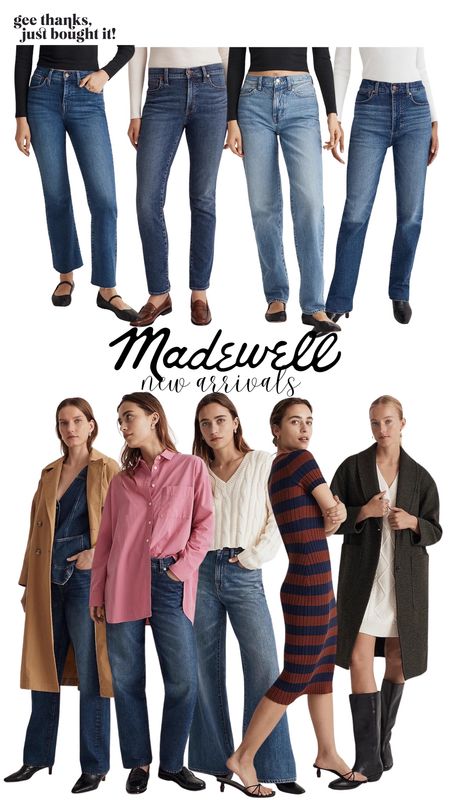 New Arrivals - Madewell New Arrivals - Styling Denim - Fall Fashion Essentials - Fall Dresses - Coats - Sweaters 

#LTKSeasonal #LTKstyletip