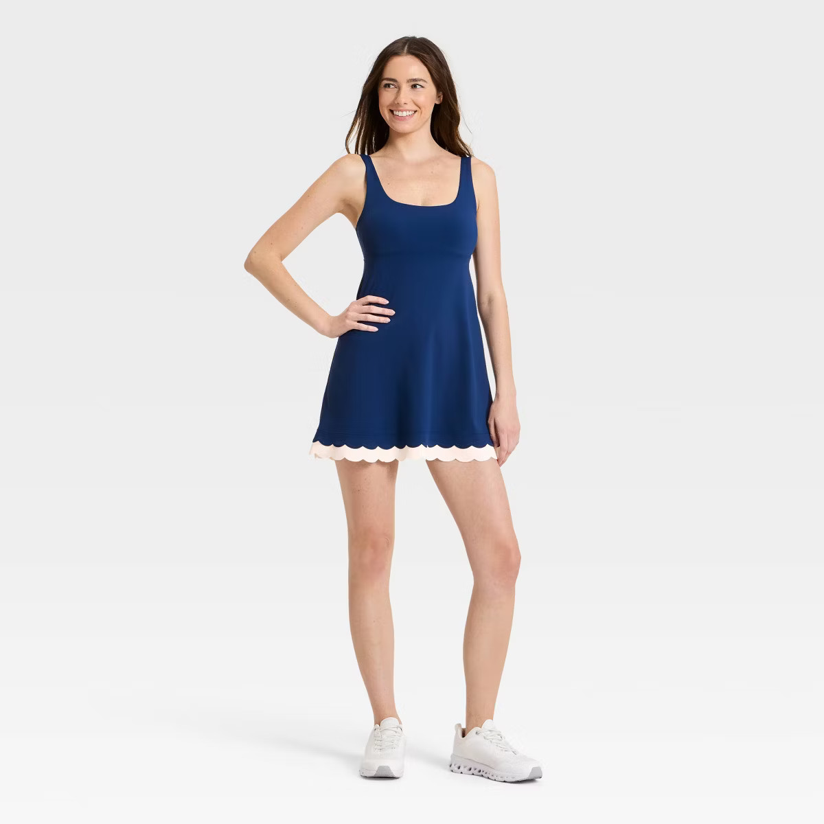 Women's Knit Scallop Active Dress - JoyLab™ | Target