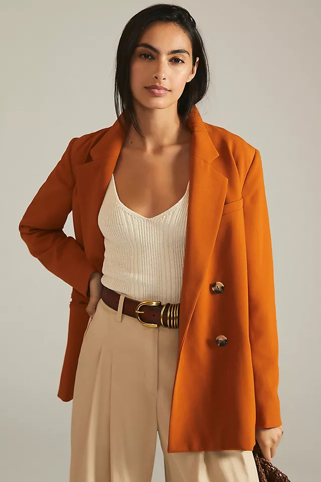 Maeve Double-Breasted Blazer | Anthropologie (US)