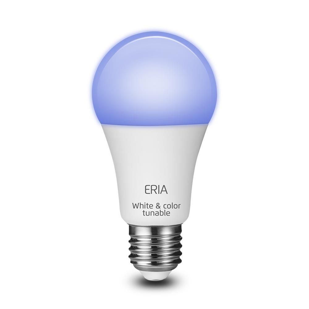 ERIA 60-Watt Equivalent A19 Dimmable CRI 90+ Wireless Smart LED Light Bulb Multi-Color | The Home Depot