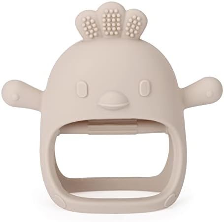 Socub Silicone Baby Teether Toy for Infants 3+ Months, BPA Free Anti-Drop Silicone Mitten Teething T | Amazon (US)