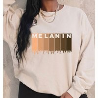 Melanin Drippin Sweatshirt Shirt Black Woman Tee Girl Magic Oversized Afrocentric Culture | Etsy (US)