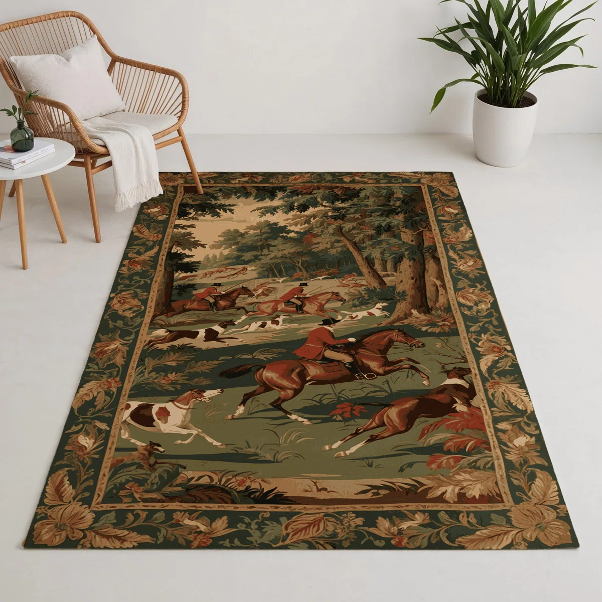 French Brown Indoor and Outdoor Area Rug | Wayfair North America