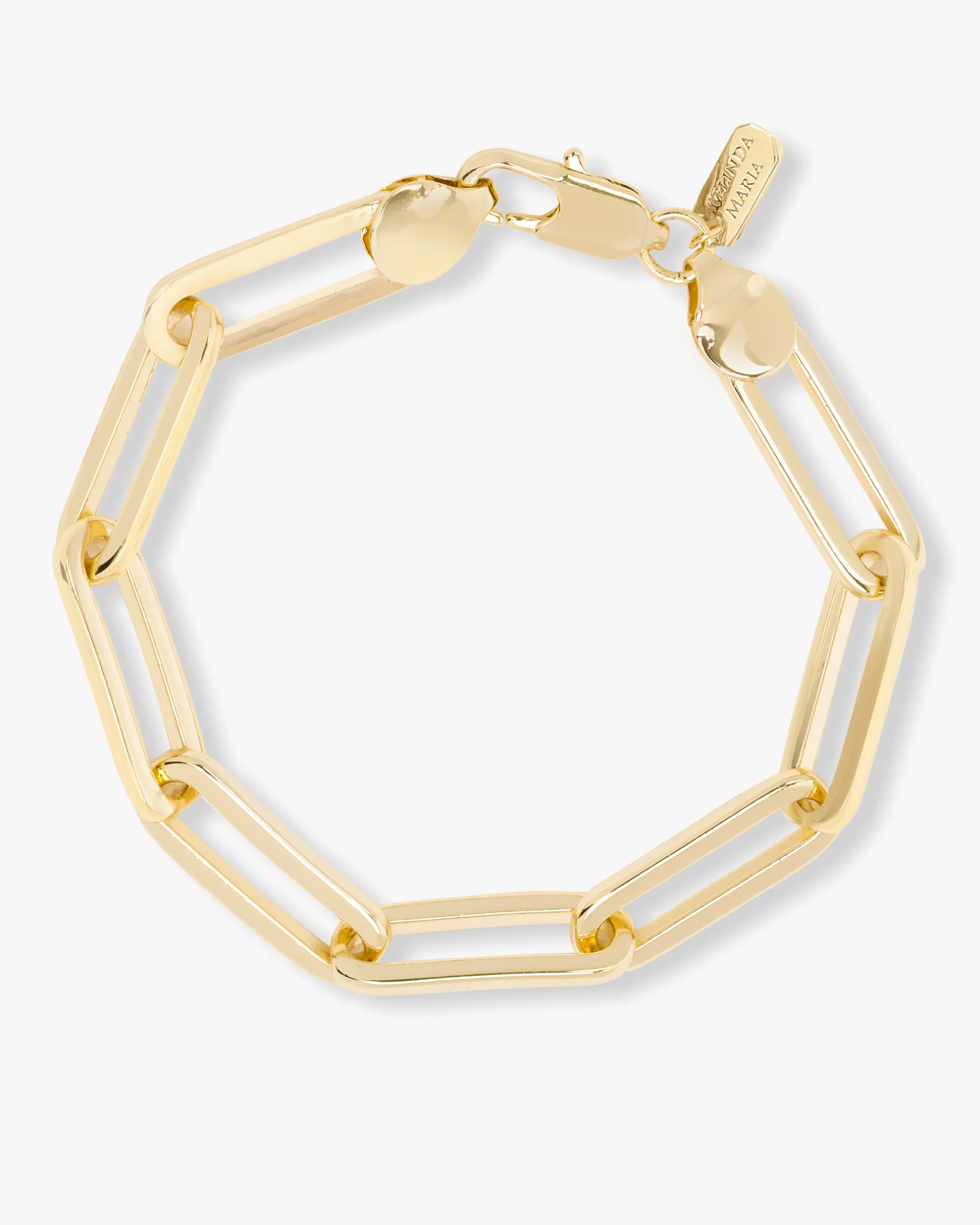 Carrie Chain Link Bracelet - Gold | Melinda Maria