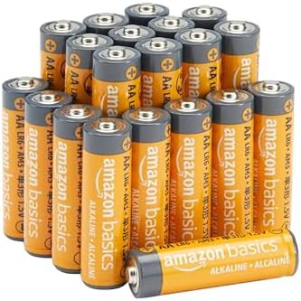 Amazon Basics 20-Pack AA Alkaline High-Performance Batteries, 1.5 Volt, 10-Year Shelf Life | Amazon (US)