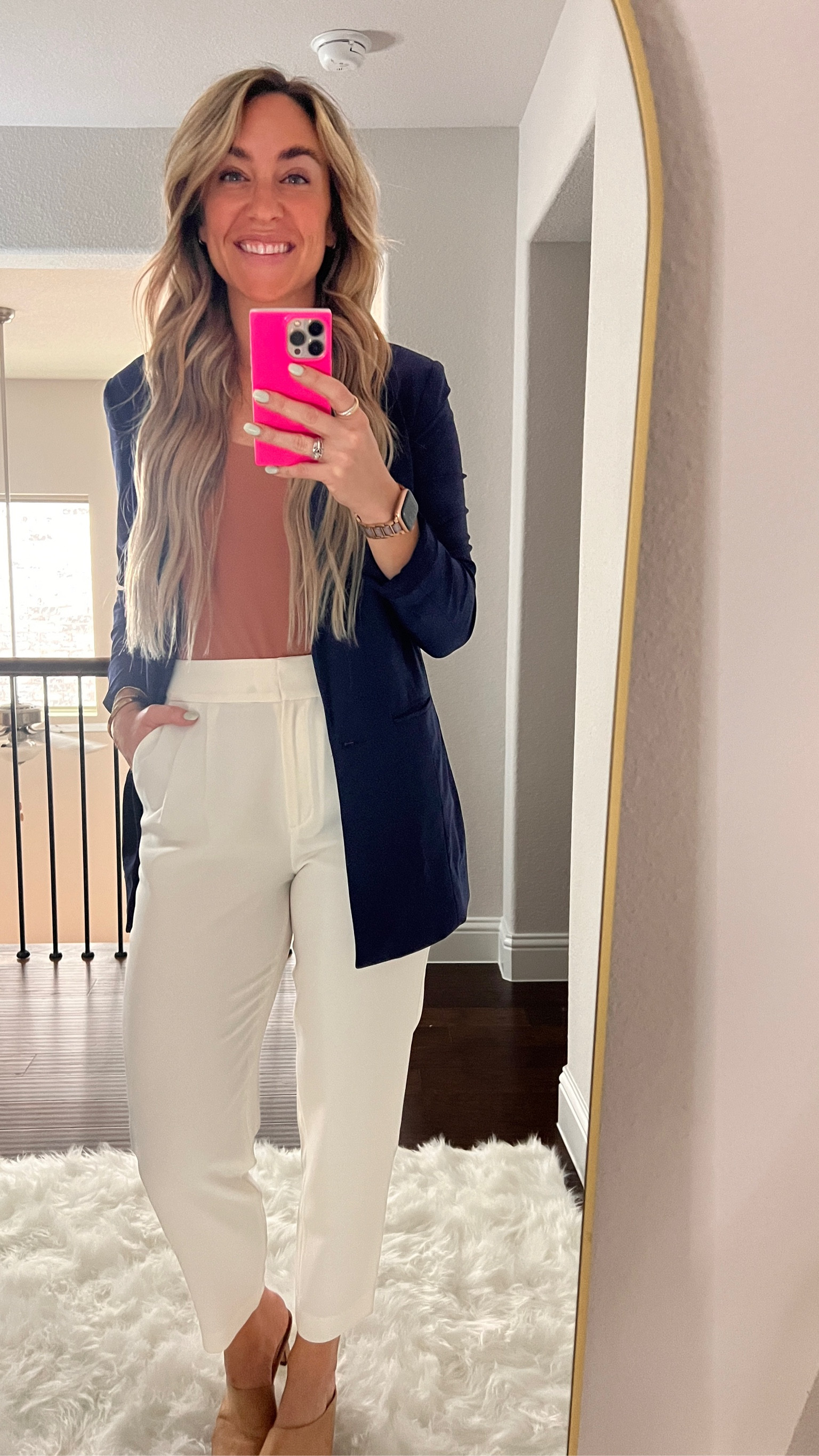 “Effortlessly chic ✨ A navy blazer + white slacks + a nude bodysuit = the perfect combo for a polished, put-together look. Shop the pieces now!

#LTKWorkwear #LTKStyleTip #LTKFindsUnder100