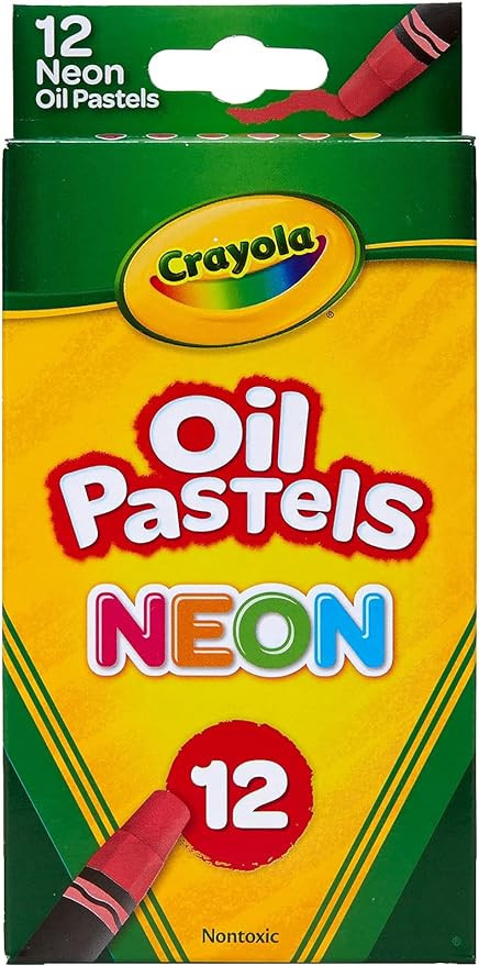 Crayola Oil Pastels, Assorted Neon Colors, Gift for Kids & Adults, 12 Count | Amazon (US)