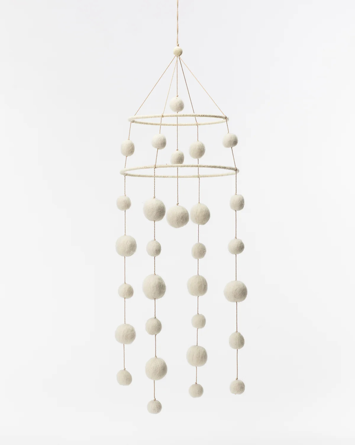 Cream Pom Pom Mobile | McGee & Co. (US)