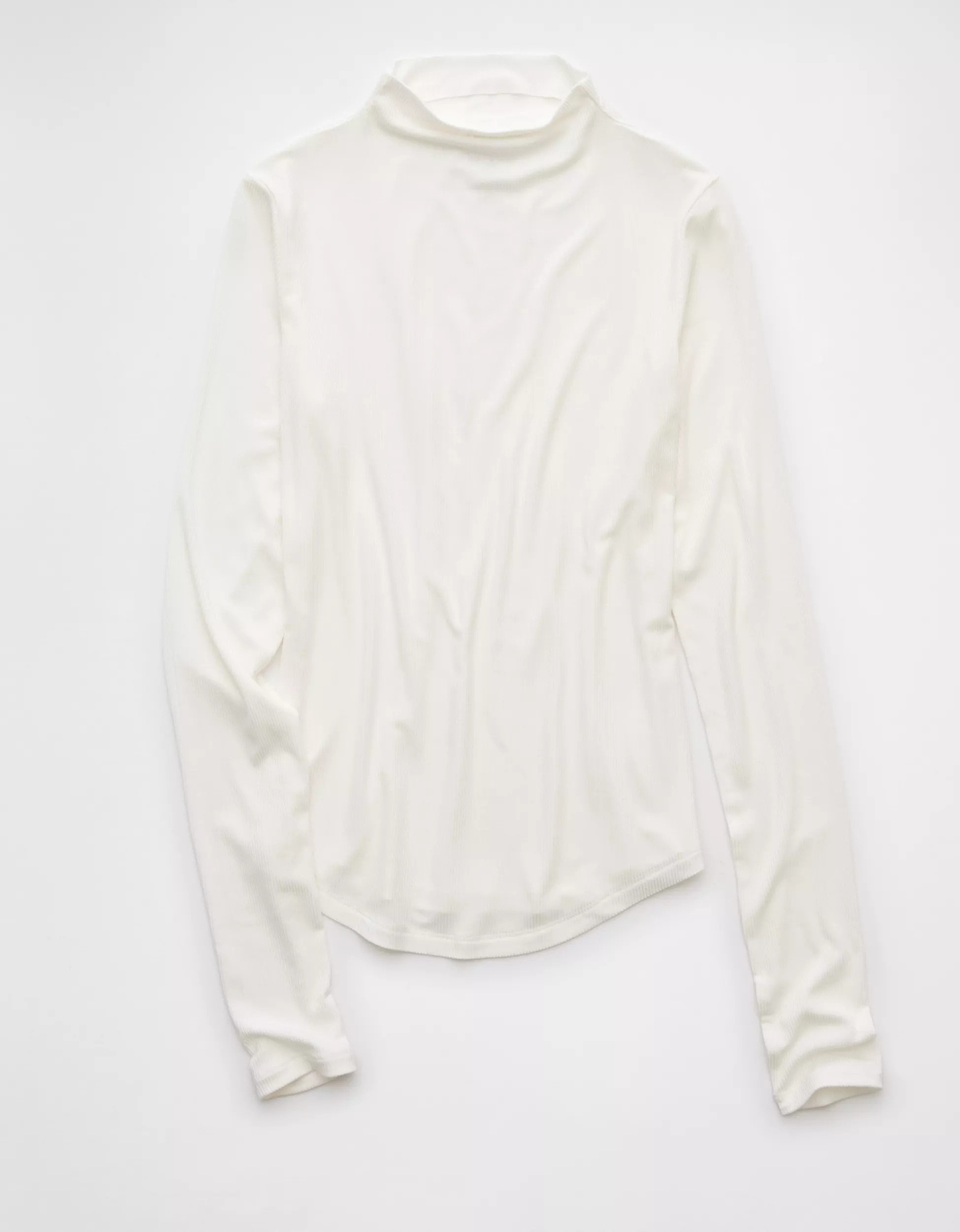 AE Soft & Sexy Long-Sleeve Mock Neck T-Shirt | American Eagle Outfitters (US & CA)