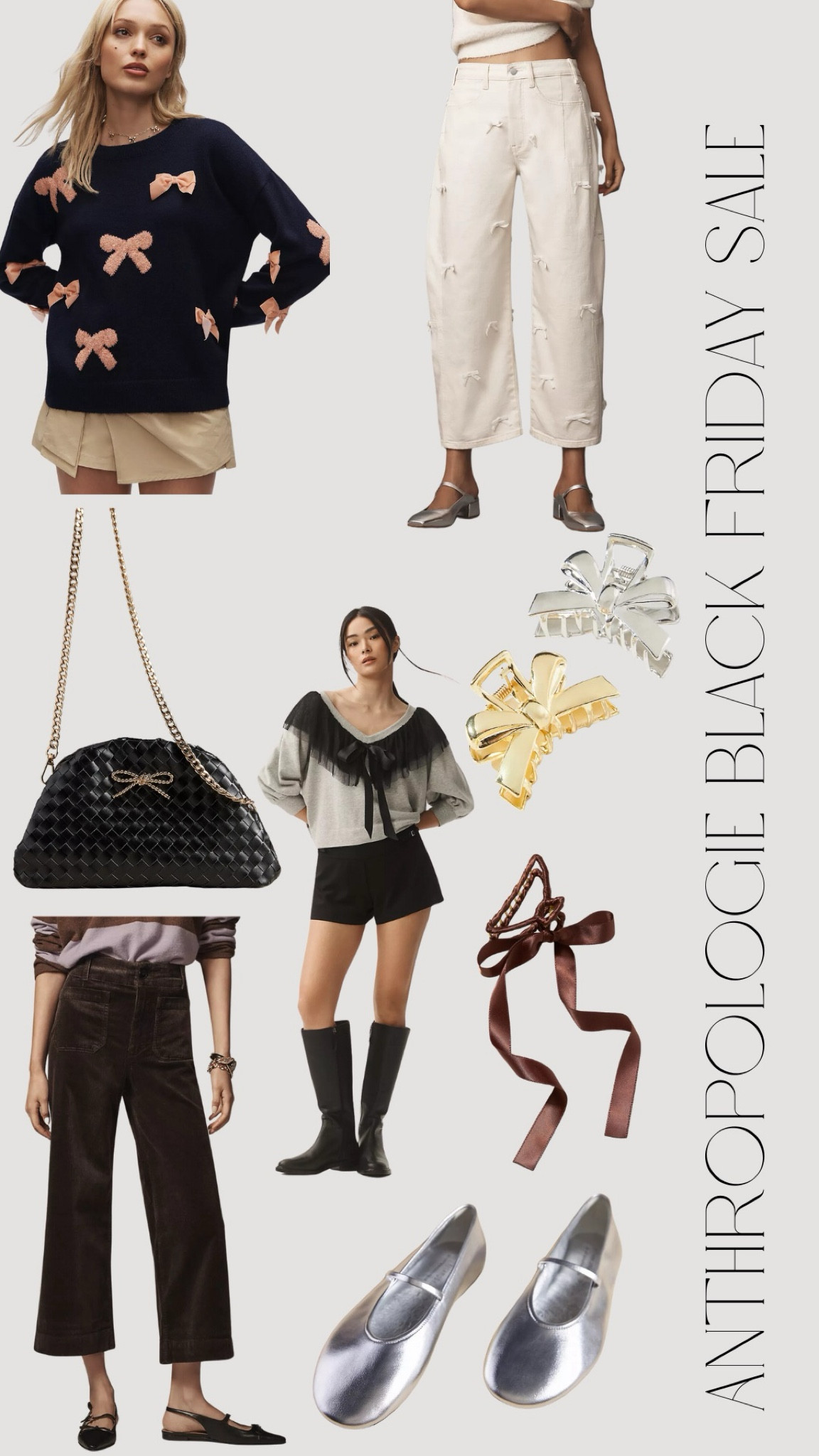 Anthro Black Friday Sale 2024 - bow sweaters and accessories 

#LTKCyberWeek #LTKGiftGuide #LTKHoliday