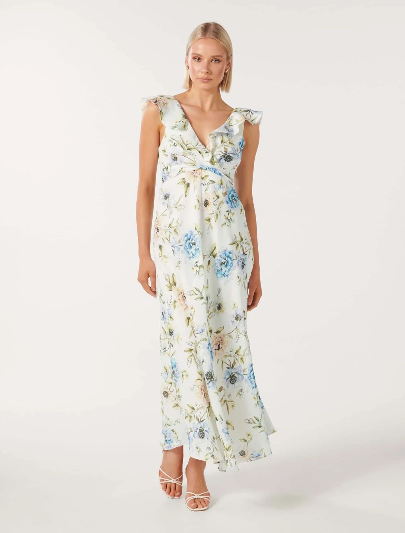 Flora Ruffle Midi Dress | Ever New (CA)