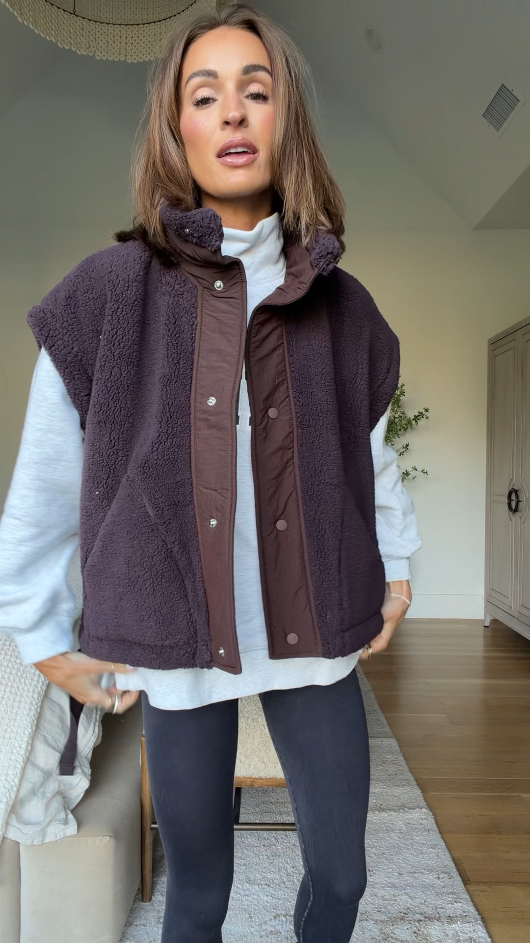 another crazy soft vest i LOVE! 🫶🏼 get $100 to spend later when you spend $150+ at free people rn! 😍