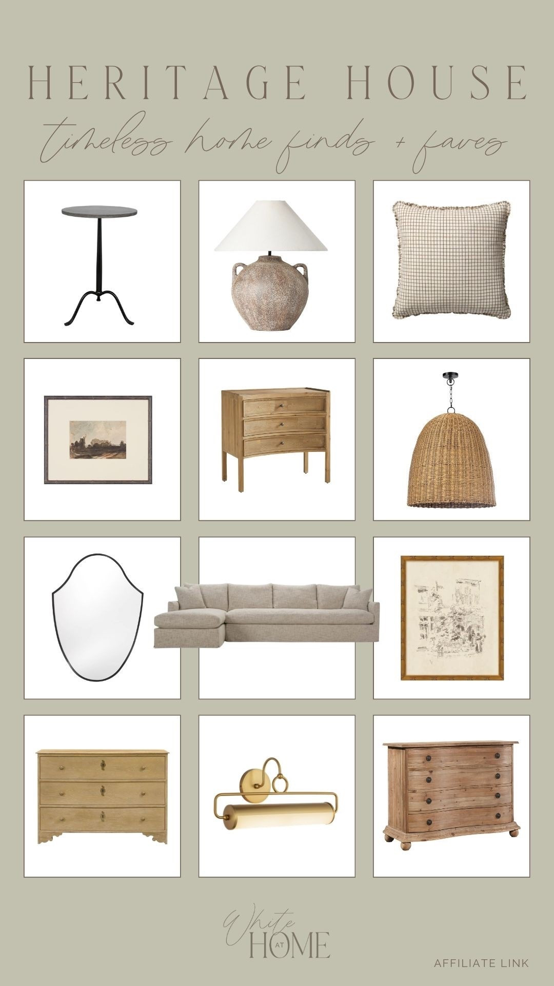 Heritage House timeless home finds and favorites! Cozy furniture paired with textured lighting, vintage-inspired art, and soft accents! 

#LTKHome