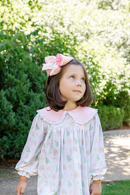 Pink Christmas Tree And Candy Knit Dress | Cecil and Lou