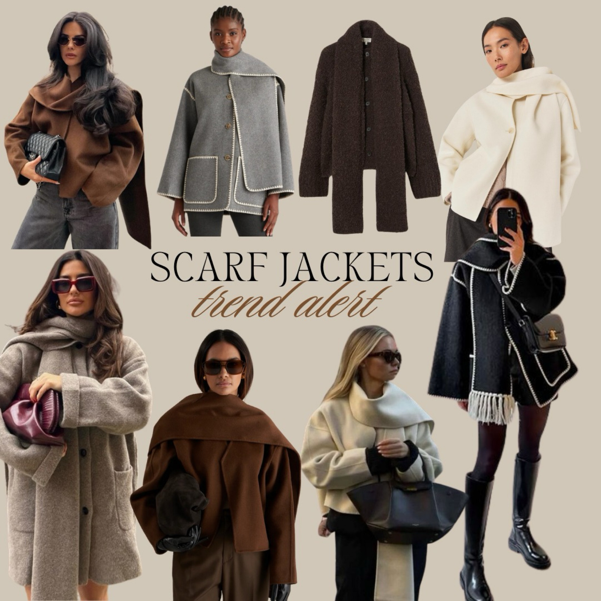 Trend alert: Scarf jackets are having a major moment this season as well! 🧣 Not only are they super chic, but they also make styling a breeze since they basically pull together the entire outfit for you. Throw one on, and you're instantly ready to go! Which one is your fave? 🤎

#LTKautumn #FashionMonth
